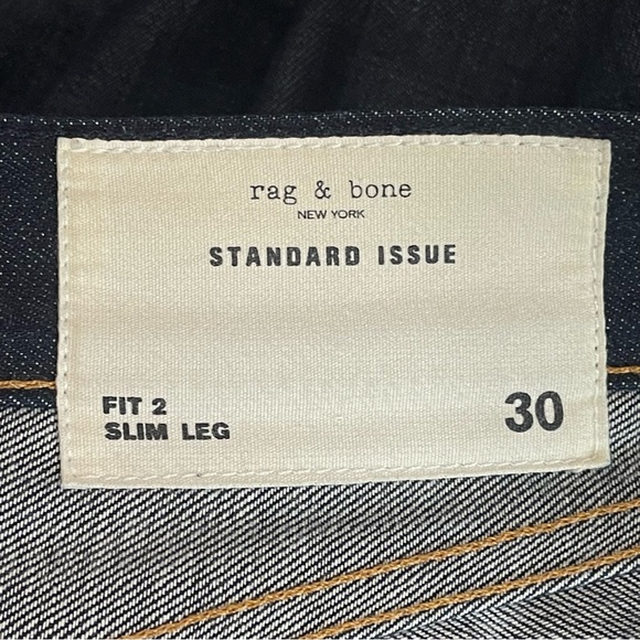 Rag & Bone Fit 2 Slim Jeans Raw 30 NWOT - Picture 8 of 13
